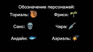 Реакция персонажей Андертейл на Песню Чары(Путь геноцида)