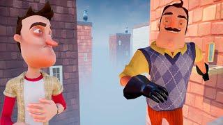 ШОУ ПРИВЕТ СОСЕД!ПАРКУР ПО МНОГОЭТАЖКАМ!HELLO NEIGHBOR MOD KIT ПРОХОЖДЕНИЕ МОДА NEIGHBOR EDGE!FUNNY!