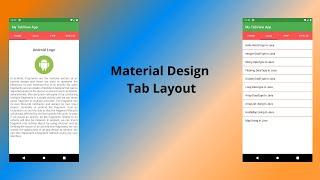 Material Design Tab Layout In Android