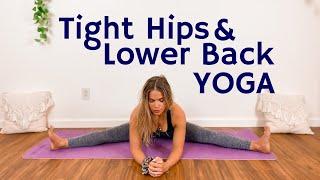 Yoga for Tight Hips & Lower Back - Gentle 25 Min Yoga Flow- Yoga with Yana