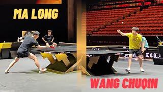  Ma Long & Wang Chuqin training together - China Smash 2024