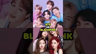 Bts vs Blackpink Top 5 On Youtube #bts #blackpink  #kpop  #shorts #music #army