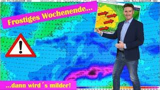 Die Wetterlage schläft ein: Nach frostigem Wochenende schleichend milder. Ödes Hochdruckwetter!