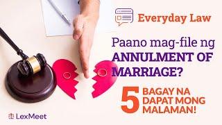 Paano mag-file ng  Annulment of Marriage?