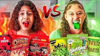 Eating the Worlds  Spicy VS Sour Food - Challenge