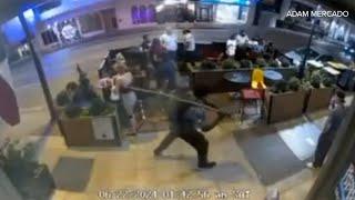 Dallas, Texas bar attack with stick captured on surveillance footage