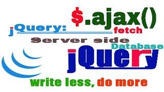 22.2 .jQuery $.ajax() GET JSON data