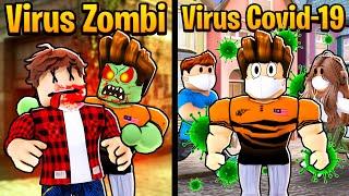 Drama Virus Zombi VS Virus Covid-19!!! (Roblox Malaysia)