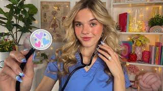ASMR School Nurse Roleplay ️🩺 (multiple check-ups + personal attention)