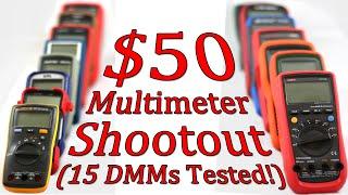 $50 Multimeter Shootout - Part 10 - Mains on All Ranges - #0096