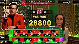 TODAY NEW CASINO ROULETTE STRATEGY | YOU WIN $DOLLAR 28800 | ROULETTE GAME | HOW TO ONLINE EARNING