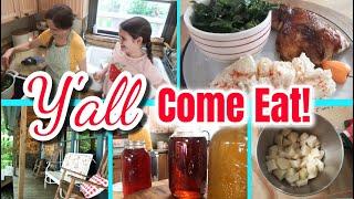 it's Suppertime!  Baked Potato Salad & Collard Greens  Suppertime in a Southern Kitchen
