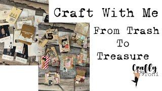 #craftwithme …FROM TRASH TO TREASURE… #junkjournalideas #junkjournalephemera