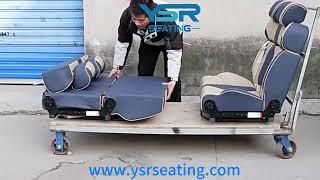 YSR RV Seats With Seatbelts Driver Seat Campervan Motorhome Seats Bench Seats 2 Seater Van Seat