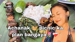 Suddenly the picnic plan was cancelled ️