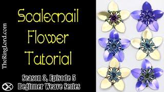 Scalemail Flower - Beginner Weave Series - TheRingLord.com