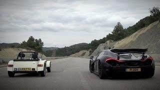 McLaren P1 Vs Caterham 160R | Top Gear