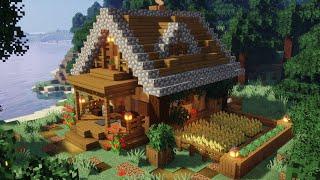 Minecraft | How to Build a Wooden Starter House | Easy Rustic House Tutorial