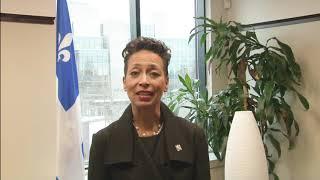 Message de la Ministre des Relations internationales et de la Francophonie Québec, 2e ConferenceOFE