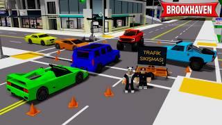 ŞEHİRDE TRAFİK SIKIŞTI ! - Roblox Brookhaven