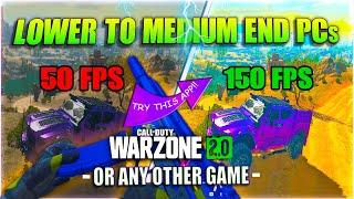 APP to Make WARZONE 2 or Any Game Run 100x Smoother!! Increase FPS Especially on Lower end PCs