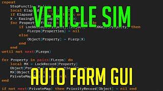 VEHICLE SIMULATOR ROBLOX | HACK/SCRIPT | AUTO FARM GUI 2021