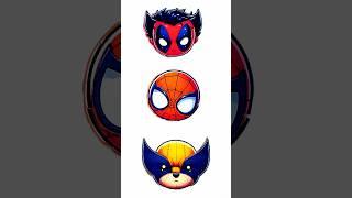 Deadpool vs Spider Man vs Wolverine Puzzle  #deadpool #puzzle #art #deadpool #wolverine #spiderman