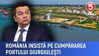 România insistă pe cumpărarea portului Giurgiulești