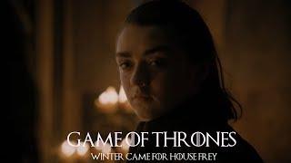 Game of Thrones 7x01 Arya Stark - "Winter Came For House Frey"