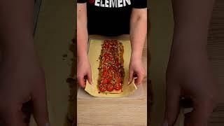 Dessert in 5 minutes! Just puff pastry and strawberries #shots #eggfreebaking #cooking #food