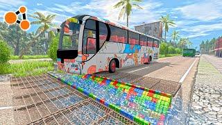 Bus Vs Gutter BeamNG.drive | Beamng Crashes TV