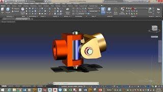 Mechanical 3D modeling-Universal Coupling in AutoCAD ( assemble parts)