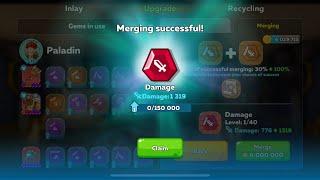 How can merging orange gem, Hustle Castle