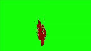 Blood Spatter Variation 11 - Blood Splatter Green Screen Pack mp4