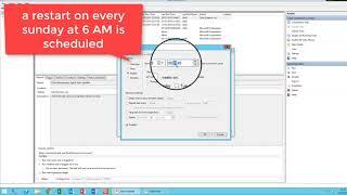 How to schedule a weekly restart on Windows Server