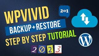 WPvivid Backup Plugin Tutorial 2024 | Wordpress Free Backup And Restore Plugin (Step by Step)