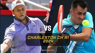 Charleston Challenger 2024 R1: Denis Kudla [5] vs. Bernard Tomic Extended Highlights