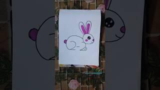 How to Draw Rabbit From 22 number #shorts #rabbit #art #number #youtubeshorts #trending #drawing #yt