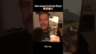 Rhys Ifans says a photo of his nephew Jacob is the wallpaper on his phone. How sweet is Uncle Rhys 