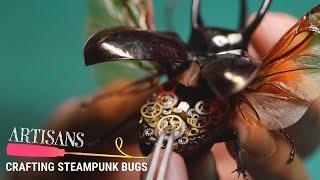 Engineer Turns Real Bugs Into Amazing Steampunk Works of Art