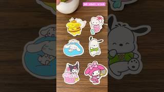 Satisfying video Sticker Sanrio-Ep03 #shorts #shortsfeed #sticker #sanrio #kuromi #satisfying