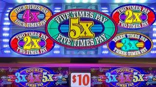 Old School 3 Reel Double 3X4X5X Times Pay Classic Slot