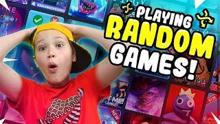 i played RANDOM ROBLOX GAMES!