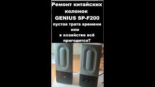 Ремонт колонок GENIUS SP-F200