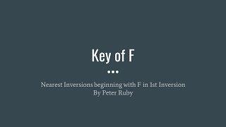 Key of F - 1st Inversion