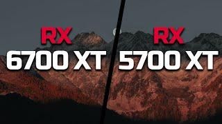 RX 6700 XT vs RX 5700 XT - Test in 8 Games