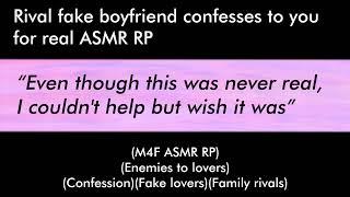 Rival fake boyfriend confesses to you for real (M4F ASMR RP)(Enemies to lovers)(Confession)