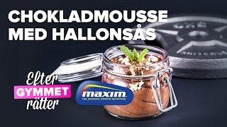 Chokladmousse med hallonsås – Recept