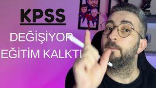 KPSS DEĞİŞİYOR/ 2025/ YUSUF TEKİN ÇALIŞIYOR!