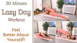 30 MIN LAZY DAY WORKOUT | Gentle Pilates Routine To Boost Your Mood!